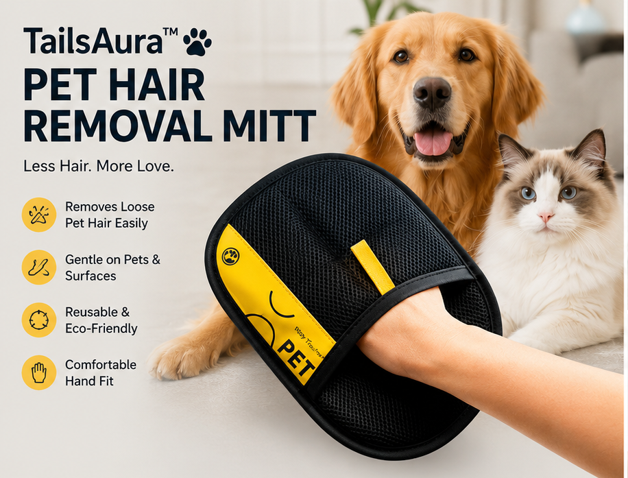 TailsAura Pet Hair Removal Glove