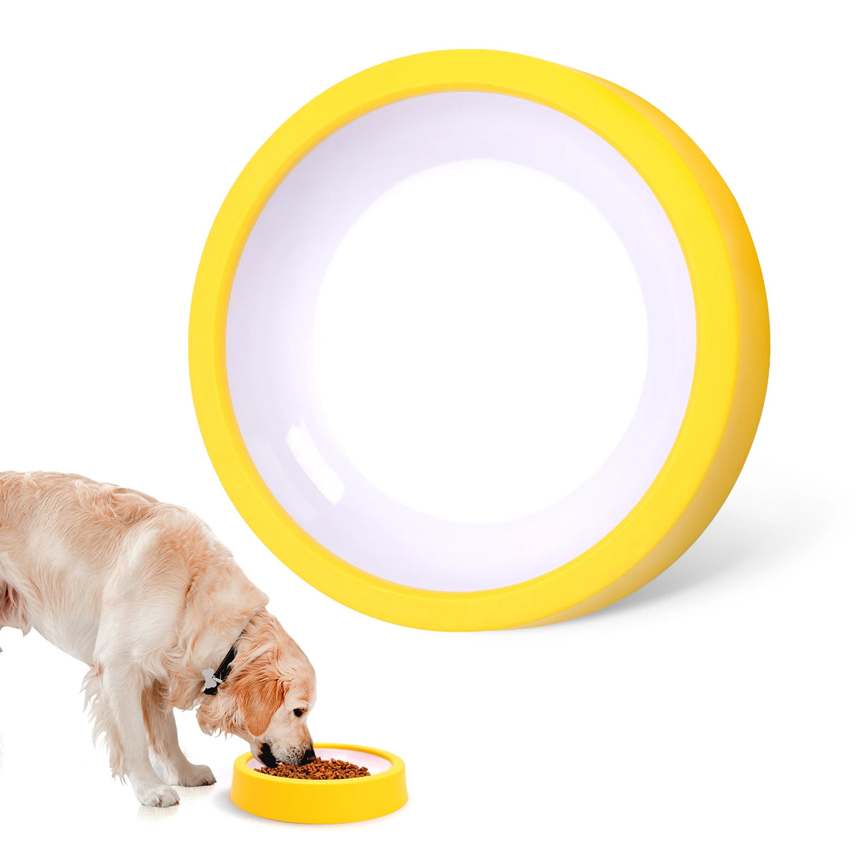 TailsAura Slow Feeding Ceramic Maze Bowl – Interactive Anti-Gulp Pet Feeder for Cats & Dogs