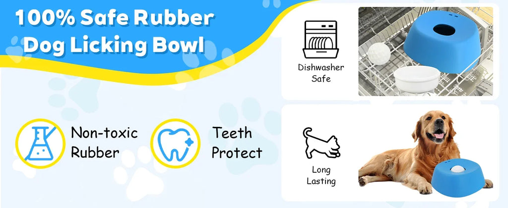 TailsAura - Lick & Slow Feeder Bowl